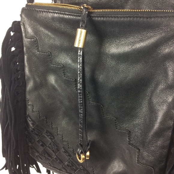 🌈 SOLD 🌈 JIMMY CHOO fringe leather snake bag - Picture 3 of 8